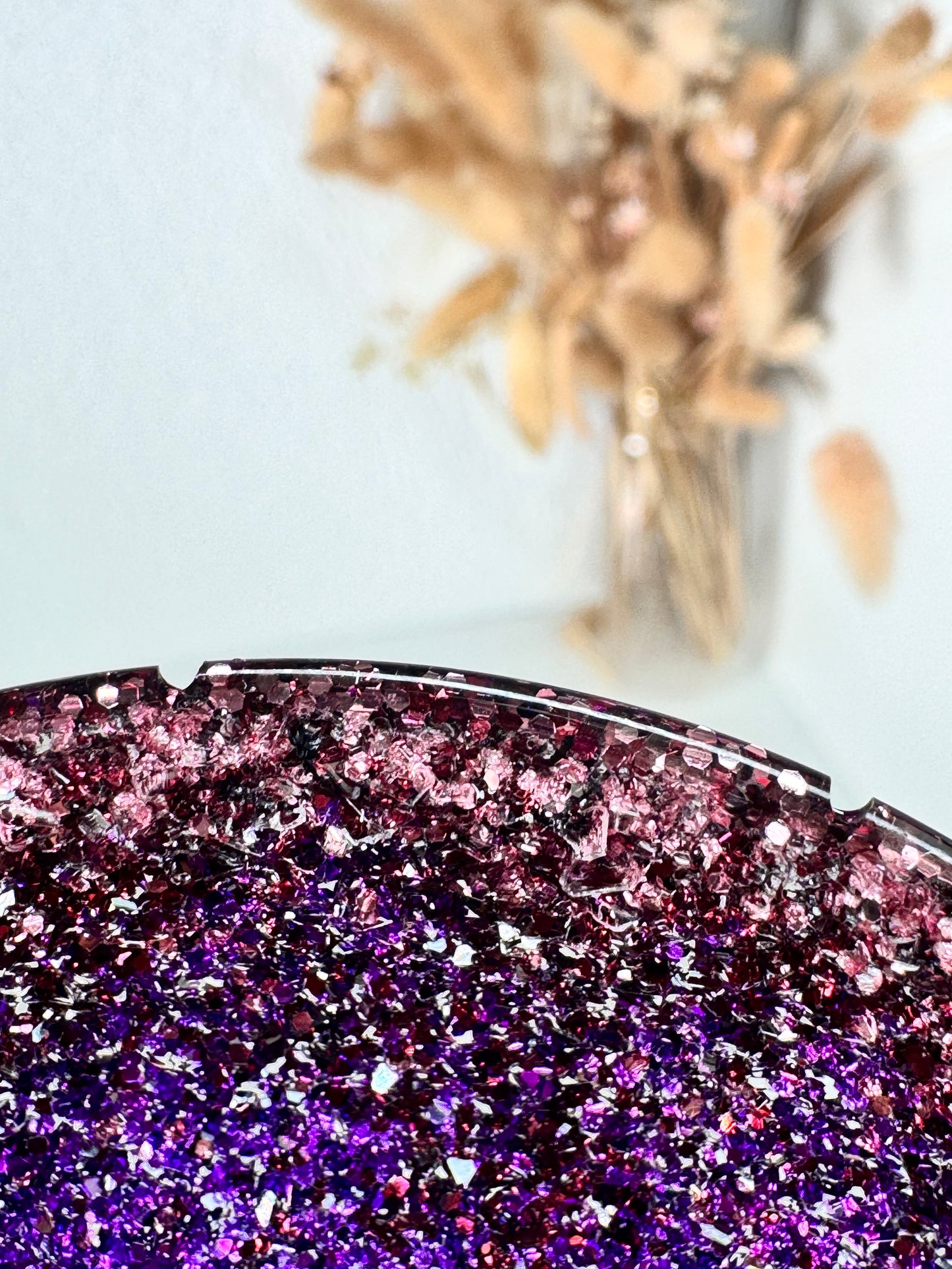 Schälchen Glitzer rund pink