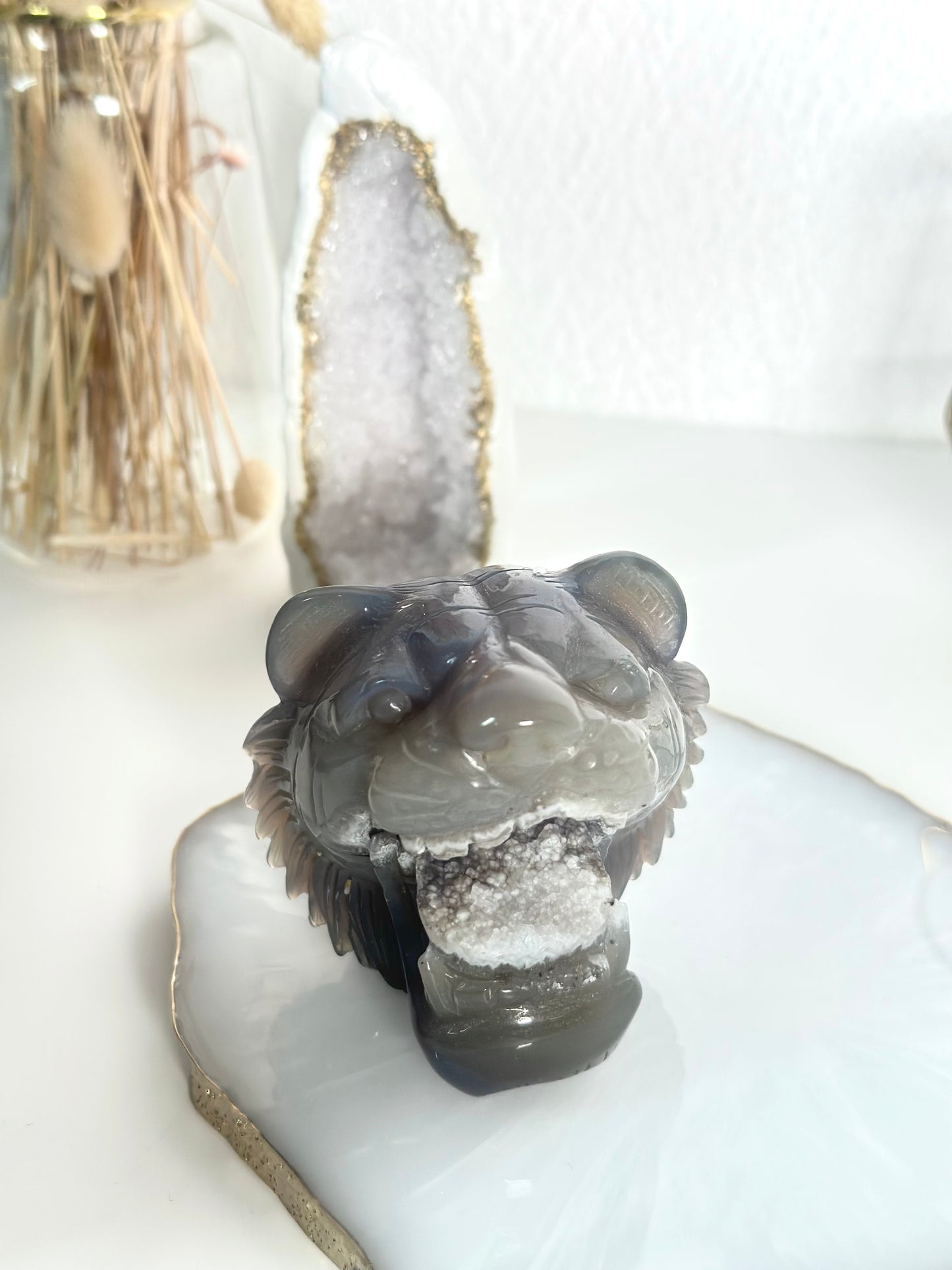 Achat Tiger Carving 79B