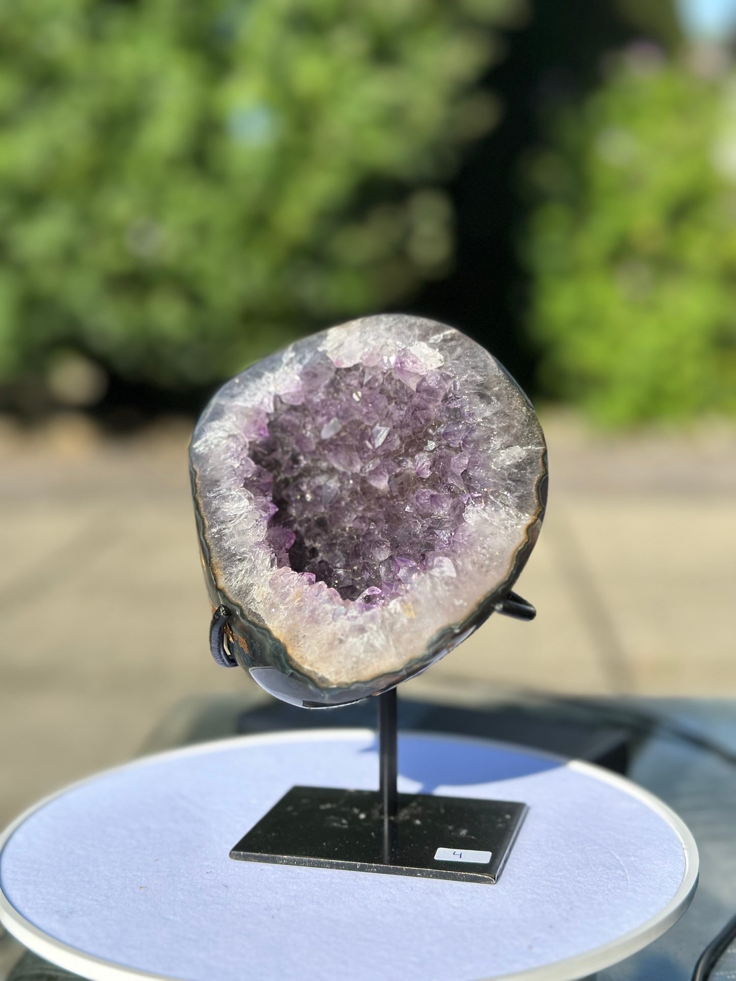 Amethyst auf Metallständer Nr. 4