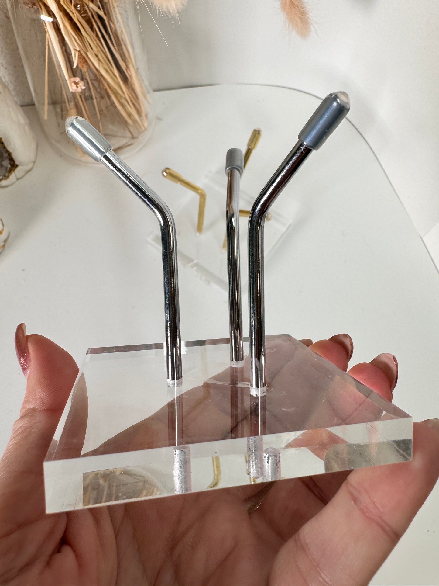 Acryl Glas Halter Ständer 3 Arm