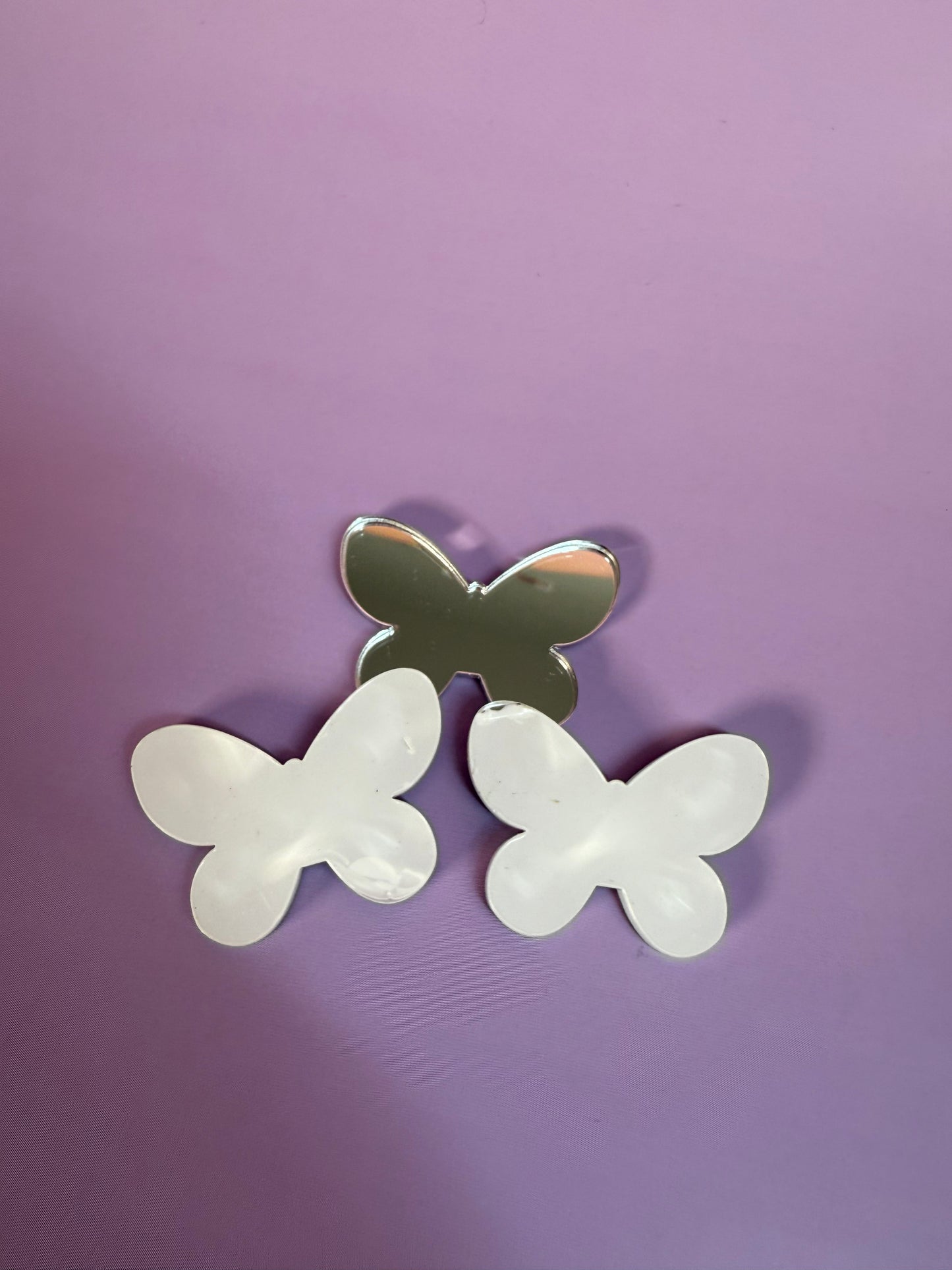 Silikonform MirrorMädels Form für kleine Handspiegel Blume Herz Mond Schmetterling