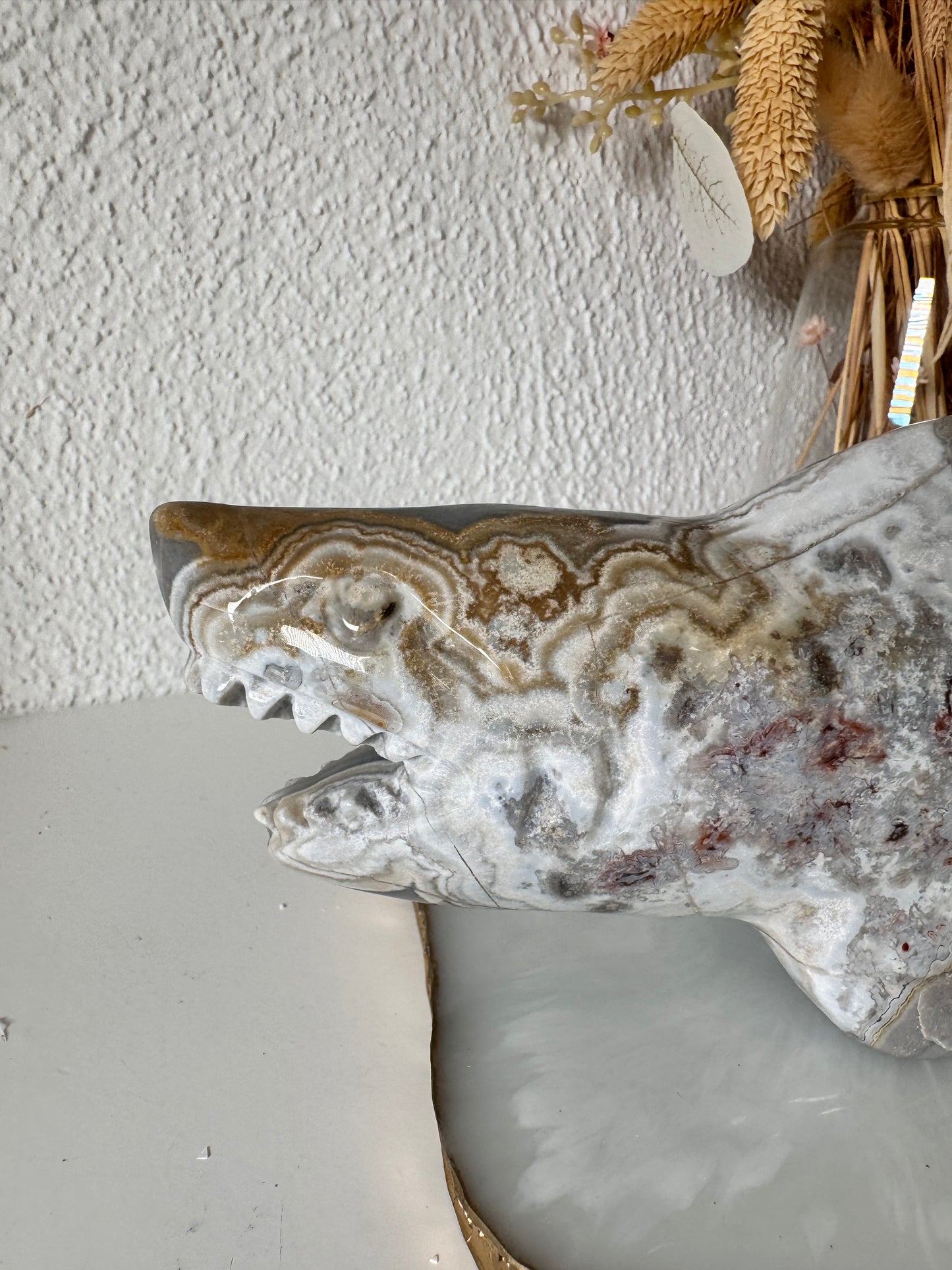 Mexican Lace Achat Hai Carving Nr. 31