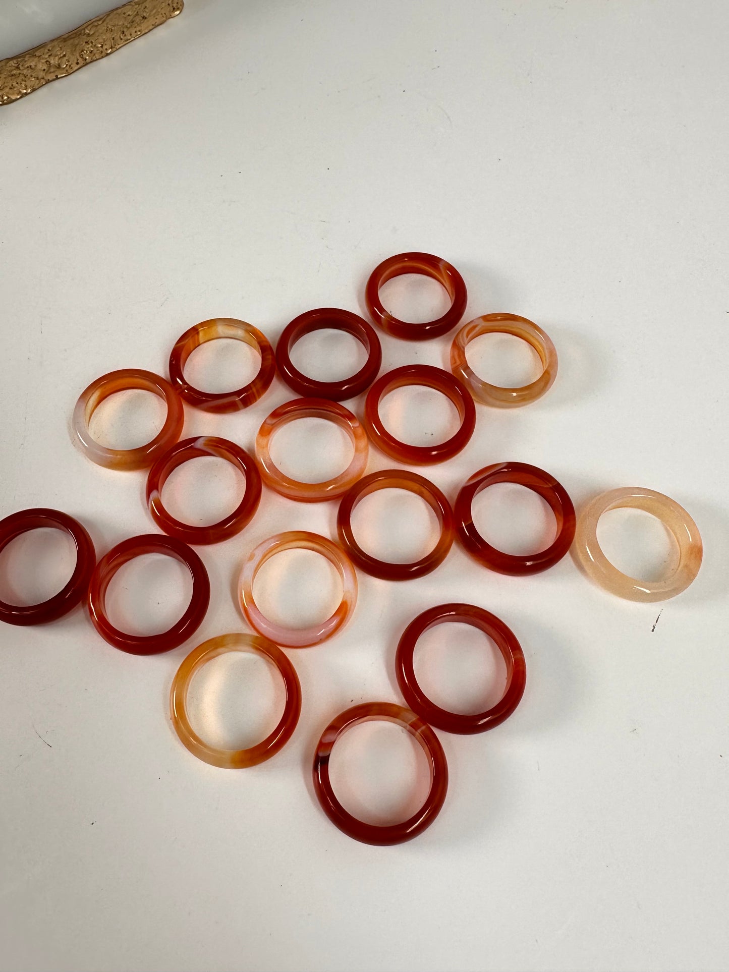 Kugelhalter Karneol Ring