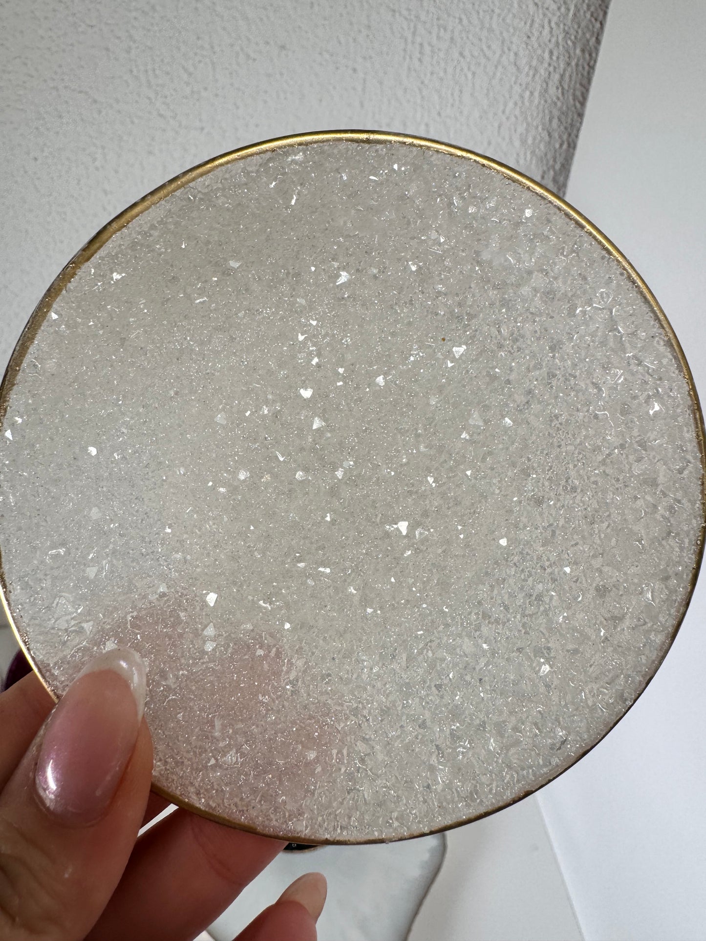 Glitzer Schälchen rund nicht transparent