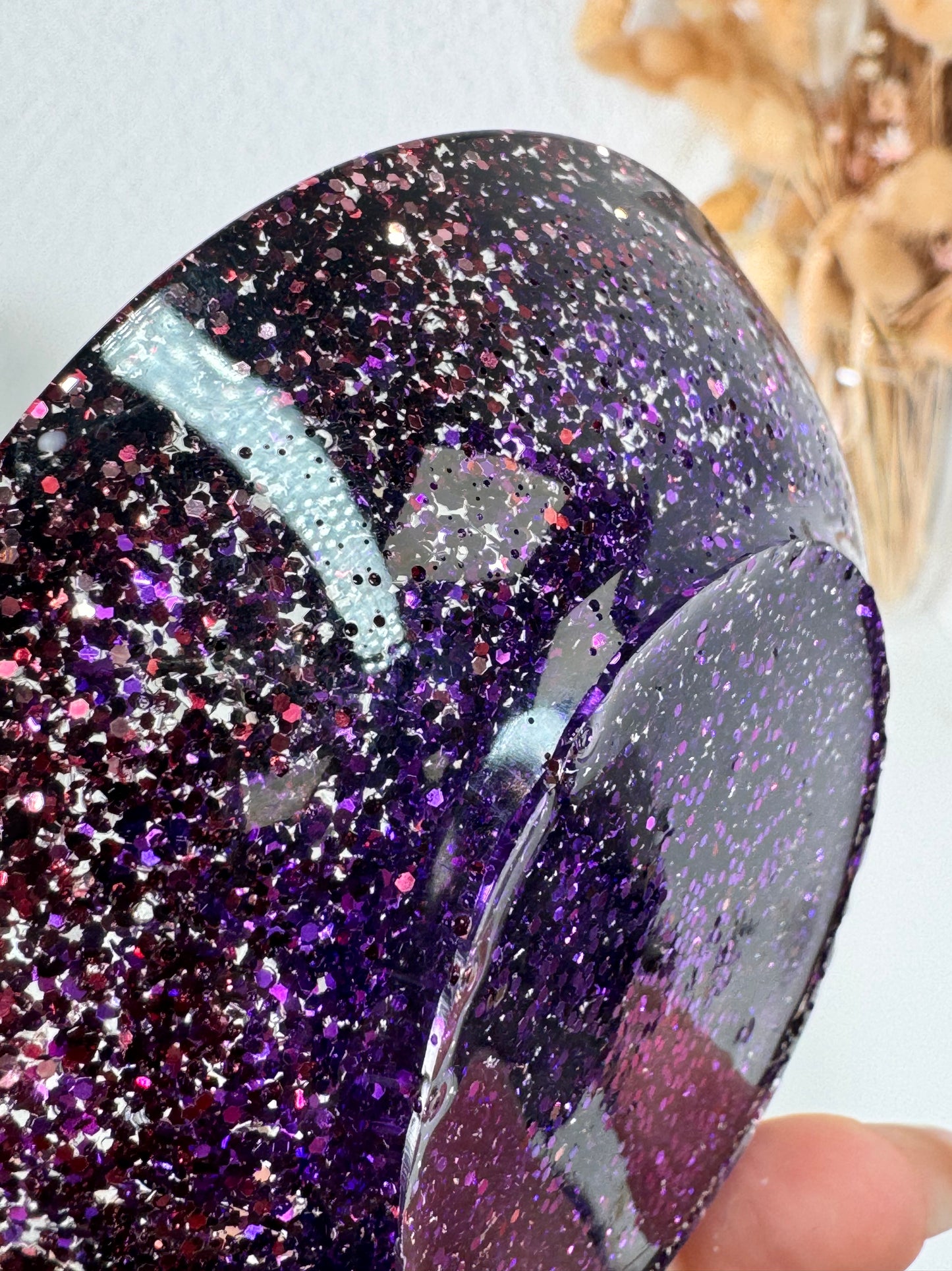 Schälchen Glitzer rund pink