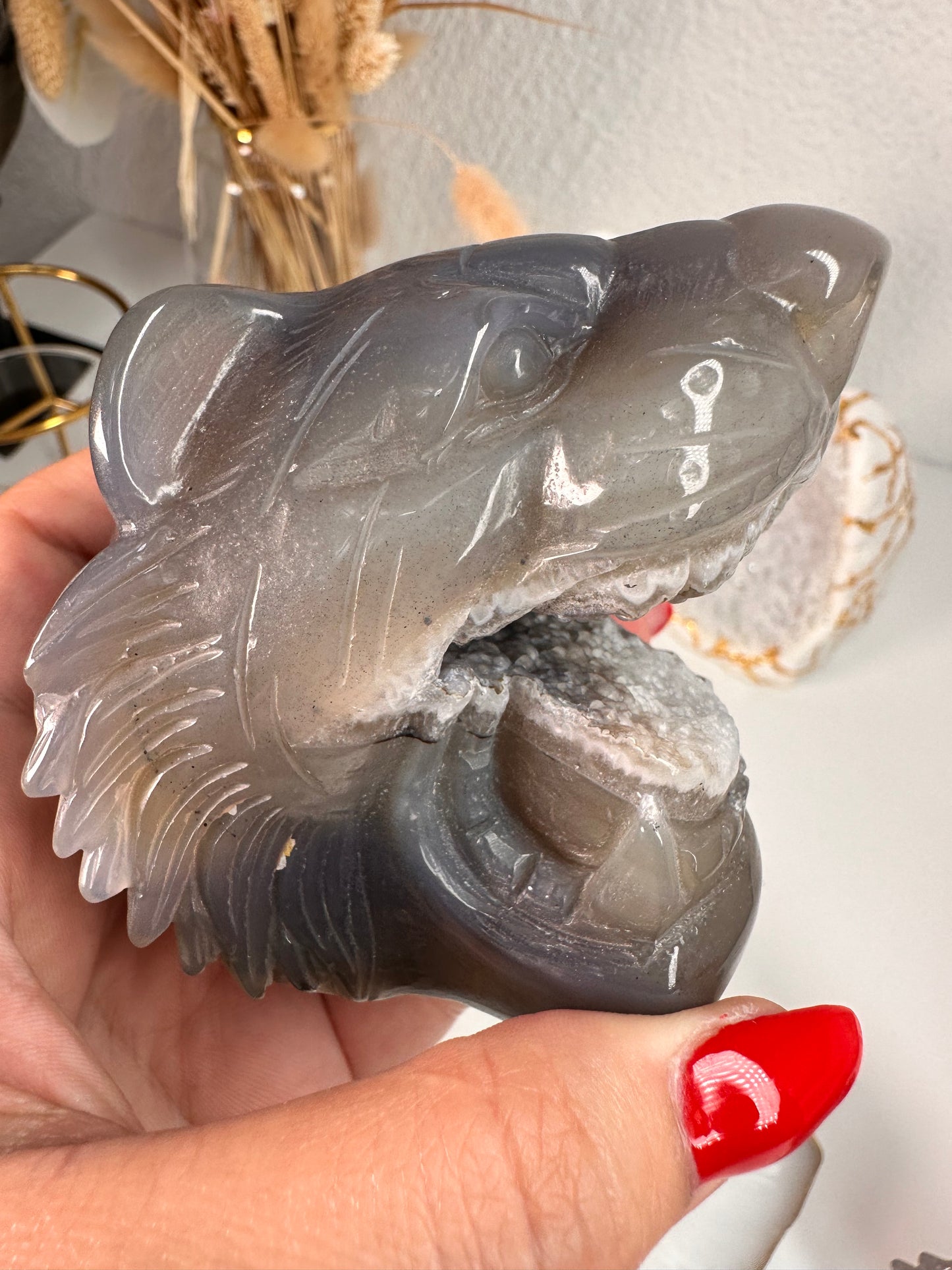 Achat Tiger Carving 79B