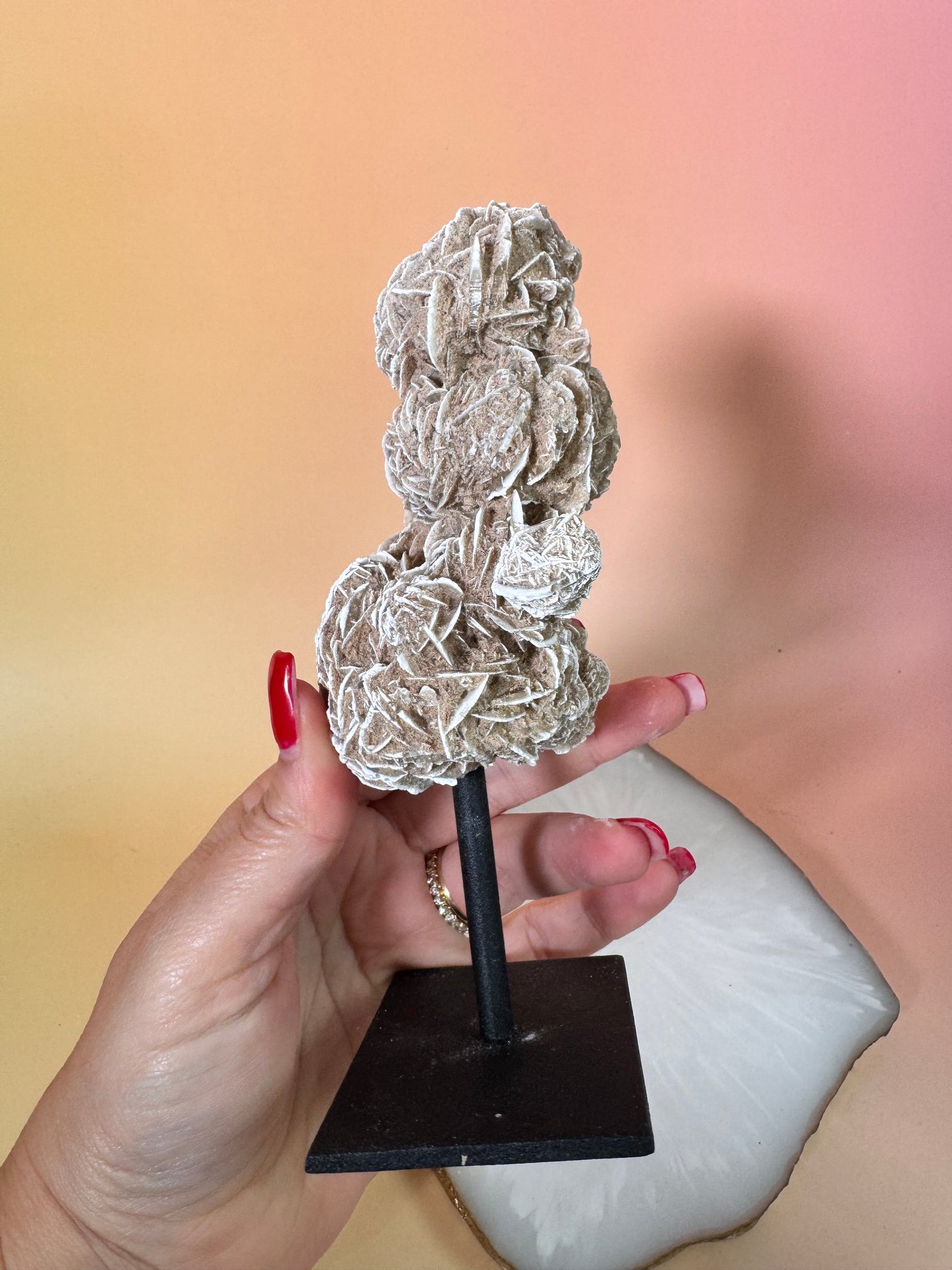 Sandrose auf Metallständer Nr. 95