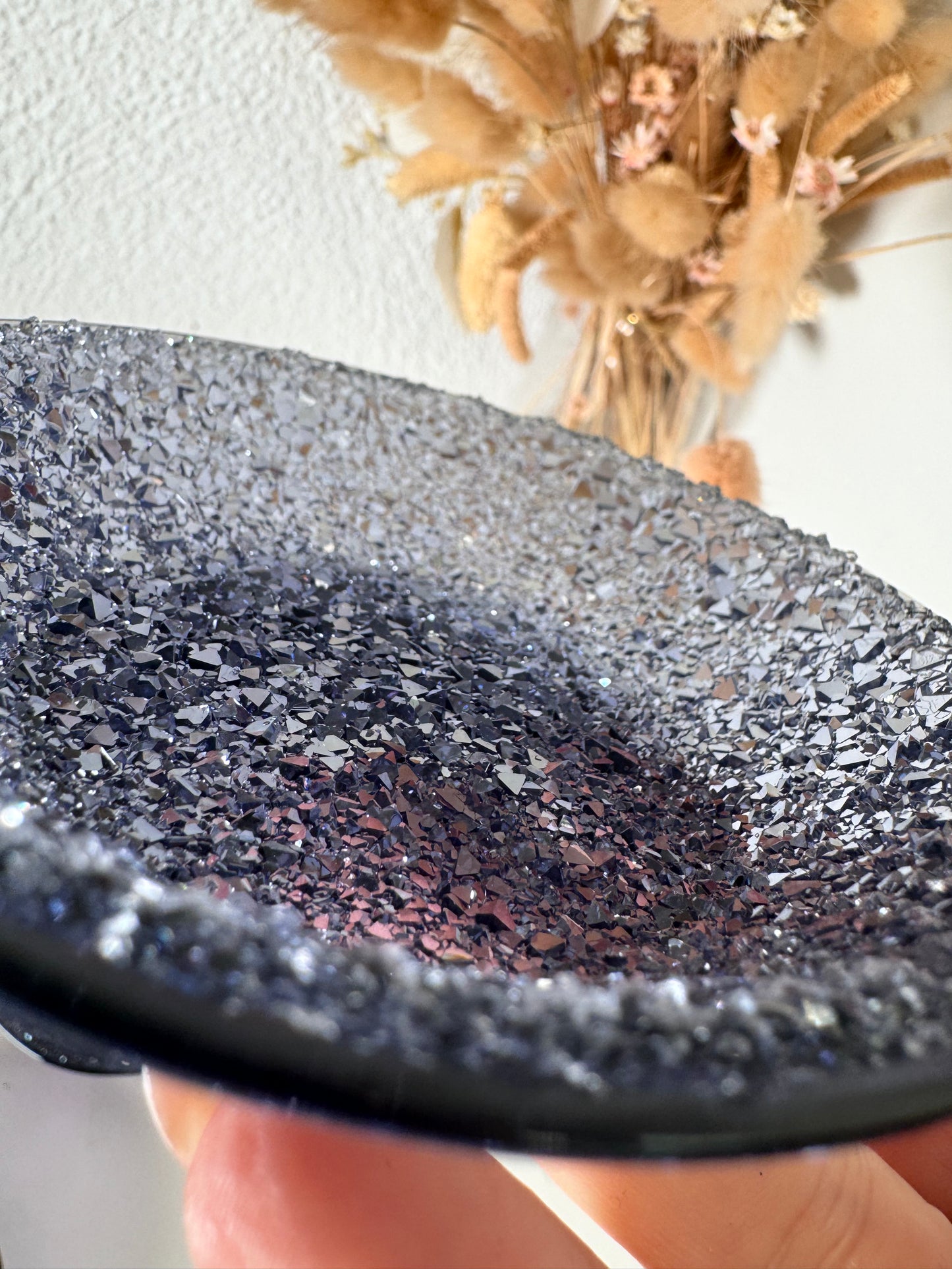 Silikonform Glitzerschale rund