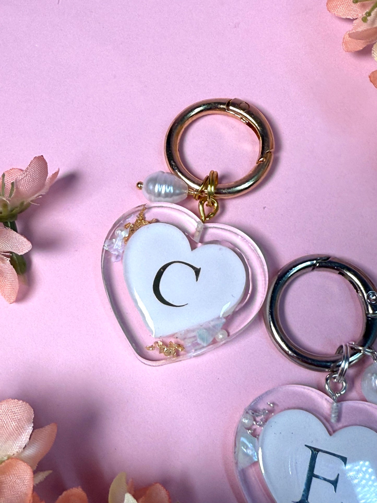Herz Perlmutt Initial Anhänger Liebe Partnerschaft Freundschaft