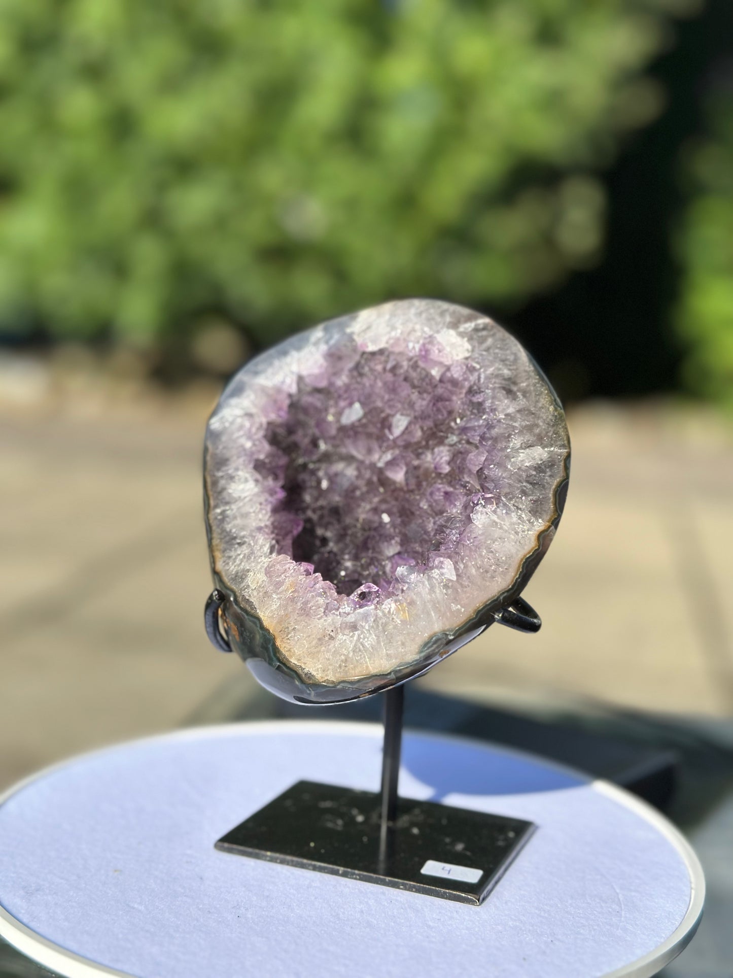 Amethyst auf Metallständer Nr. 4
