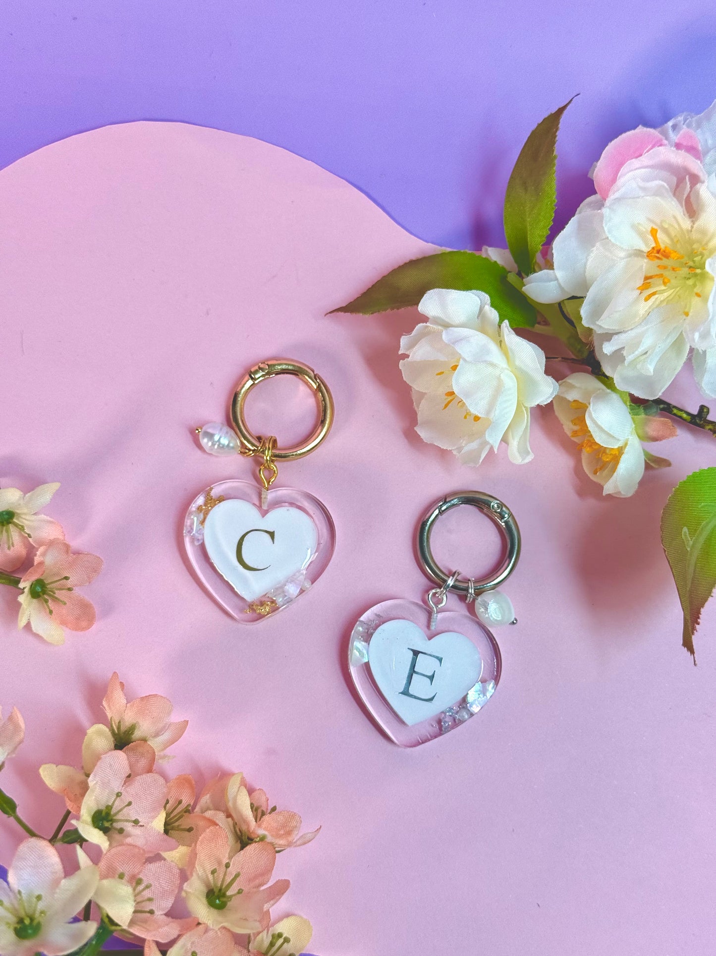 Herz Perlmutt Initial Anhänger Liebe Partnerschaft Freundschaft