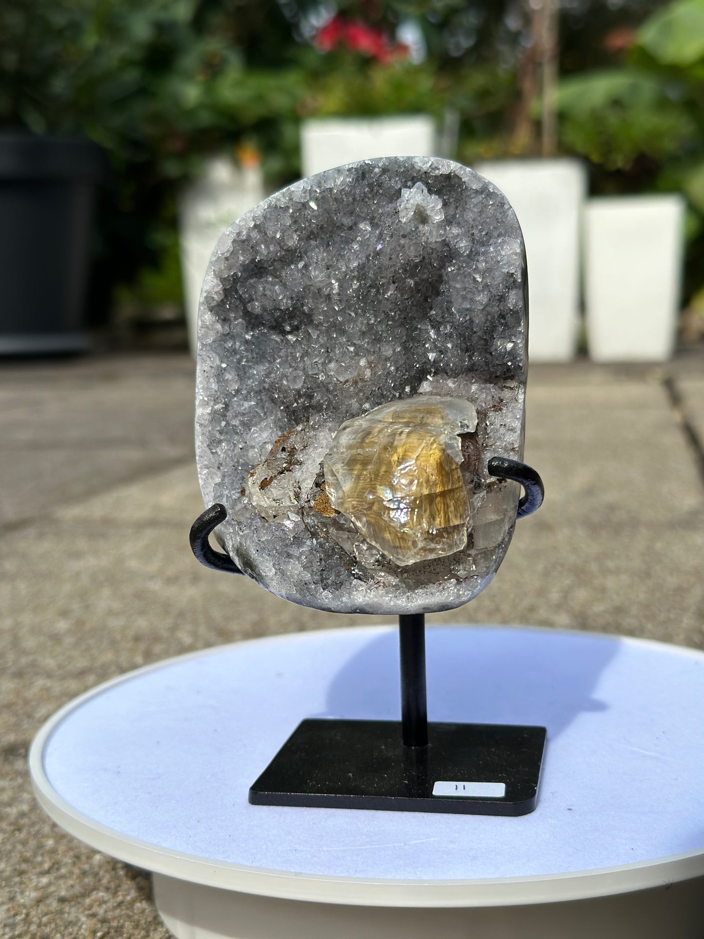 Amethyst auf Metallständer Nr. 11