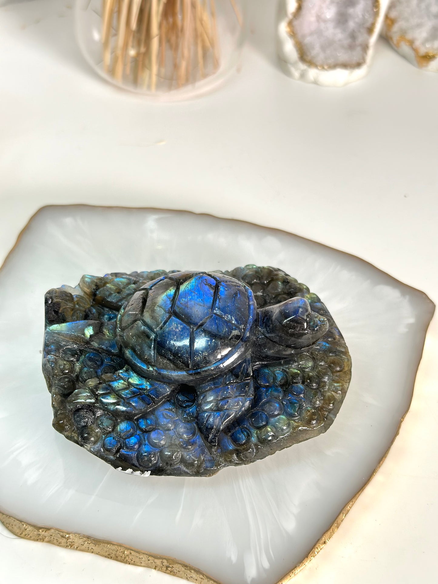 Labradorit Schildkröte 69B