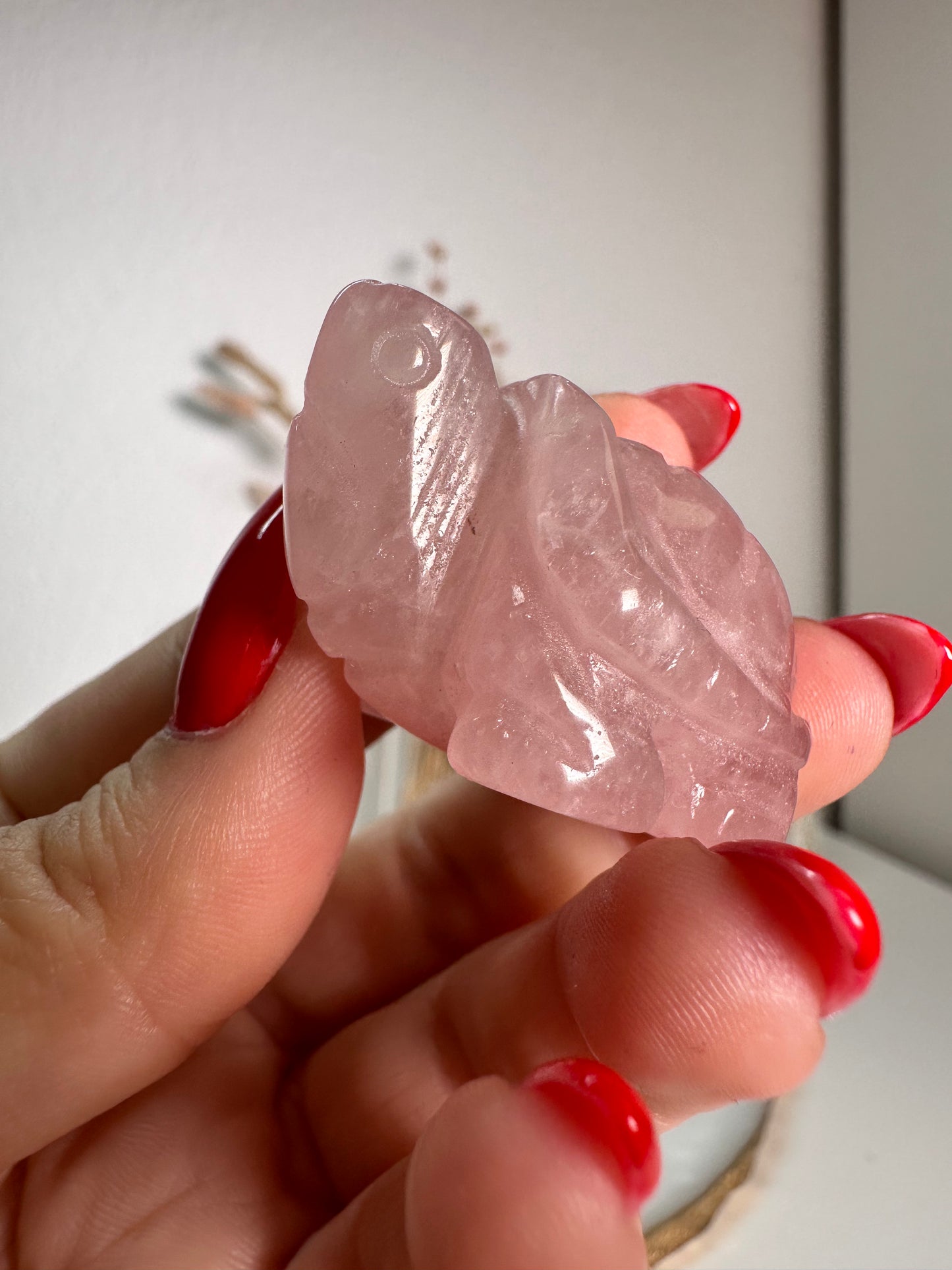 Rosenquarz Schildkröte 12K