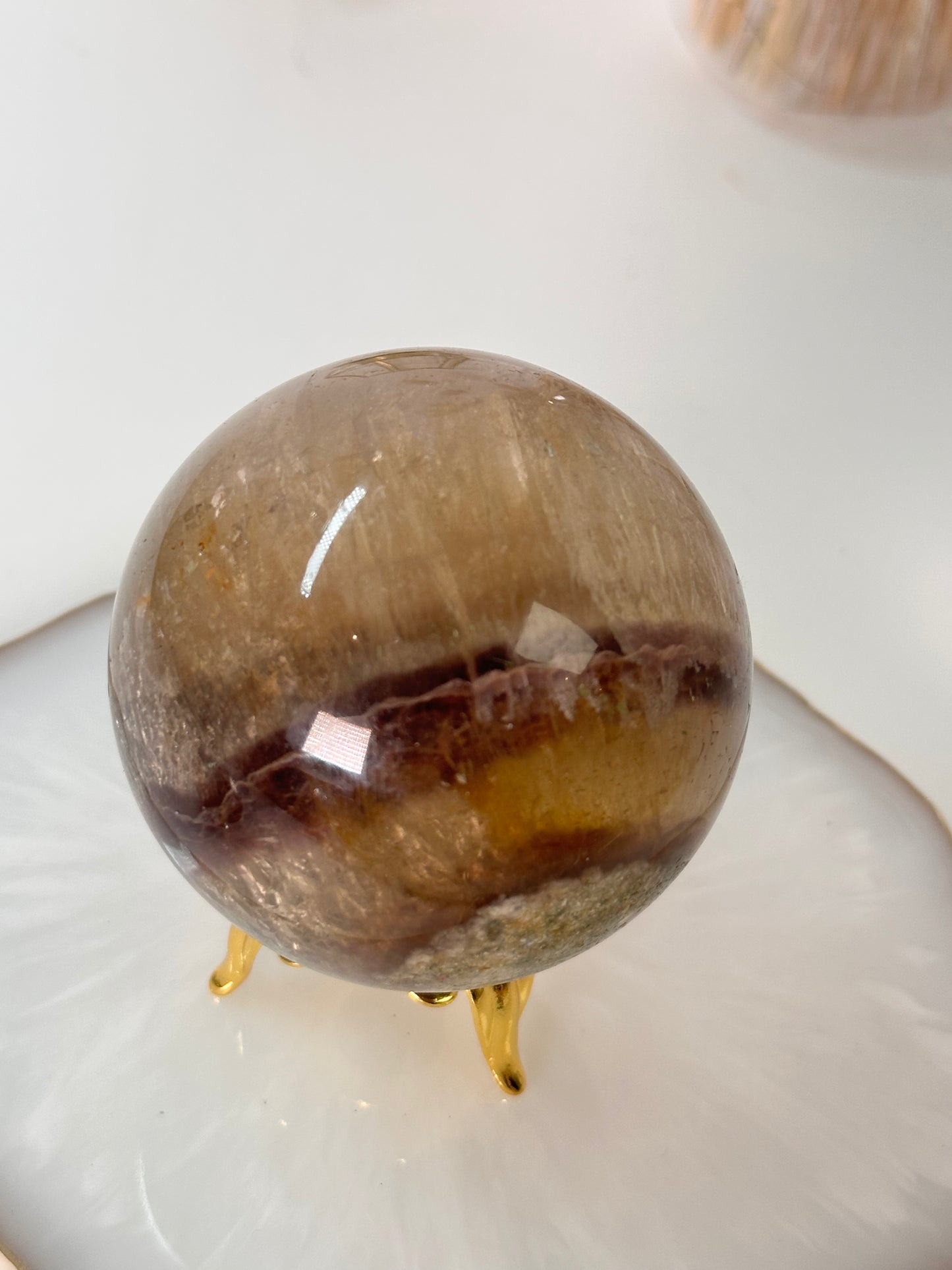 Außergewöhnliche Fluorit Pyrit Kugel Nr. 119P