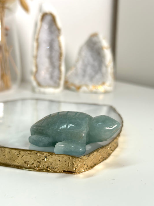 Aquamarin Schildkröte 39P