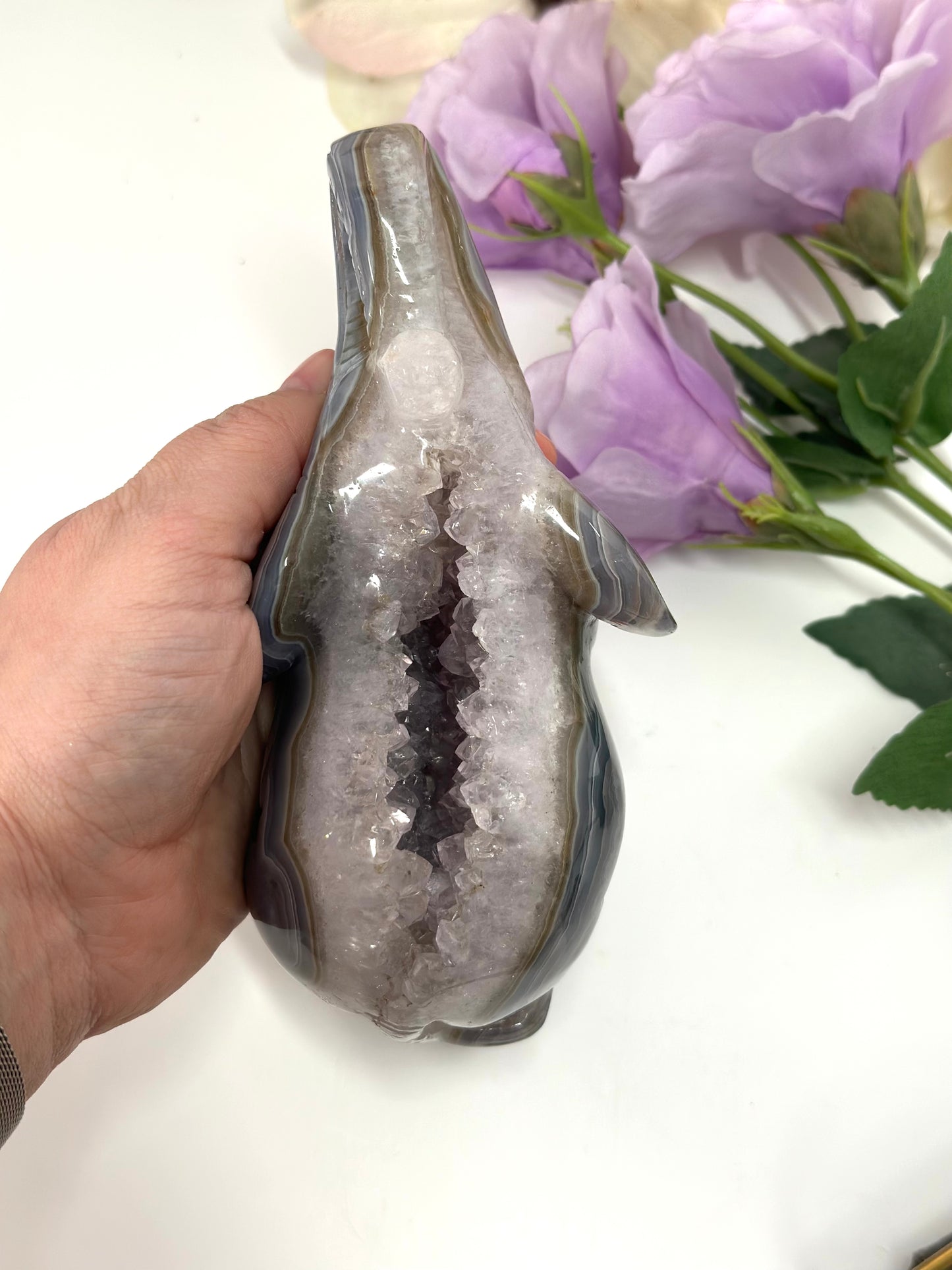 Amethyst Elefant Carving