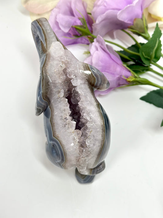 Amethyst Elefant Carving
