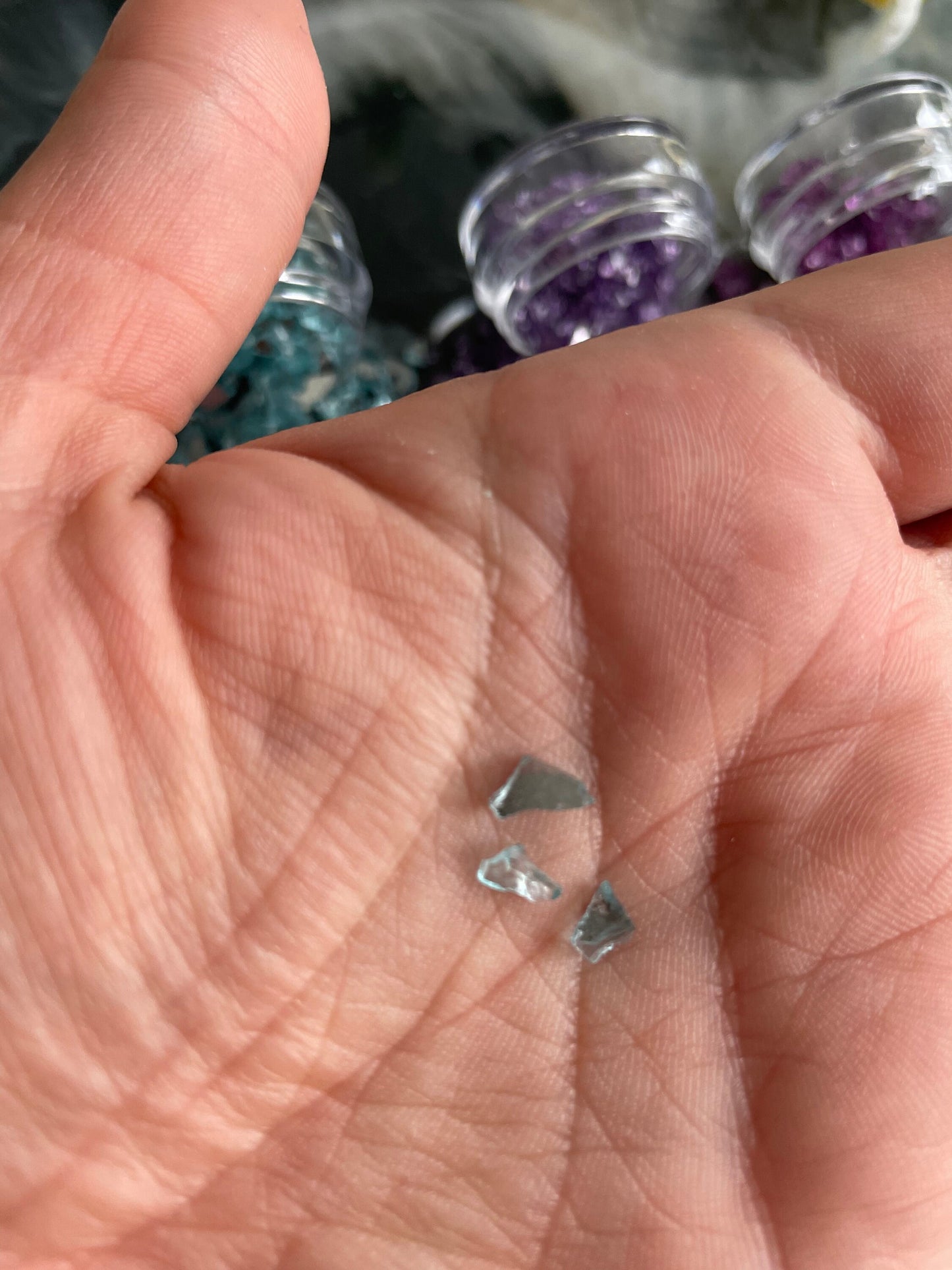 Kleine Glassteine für Deine Resin Kunstwerke