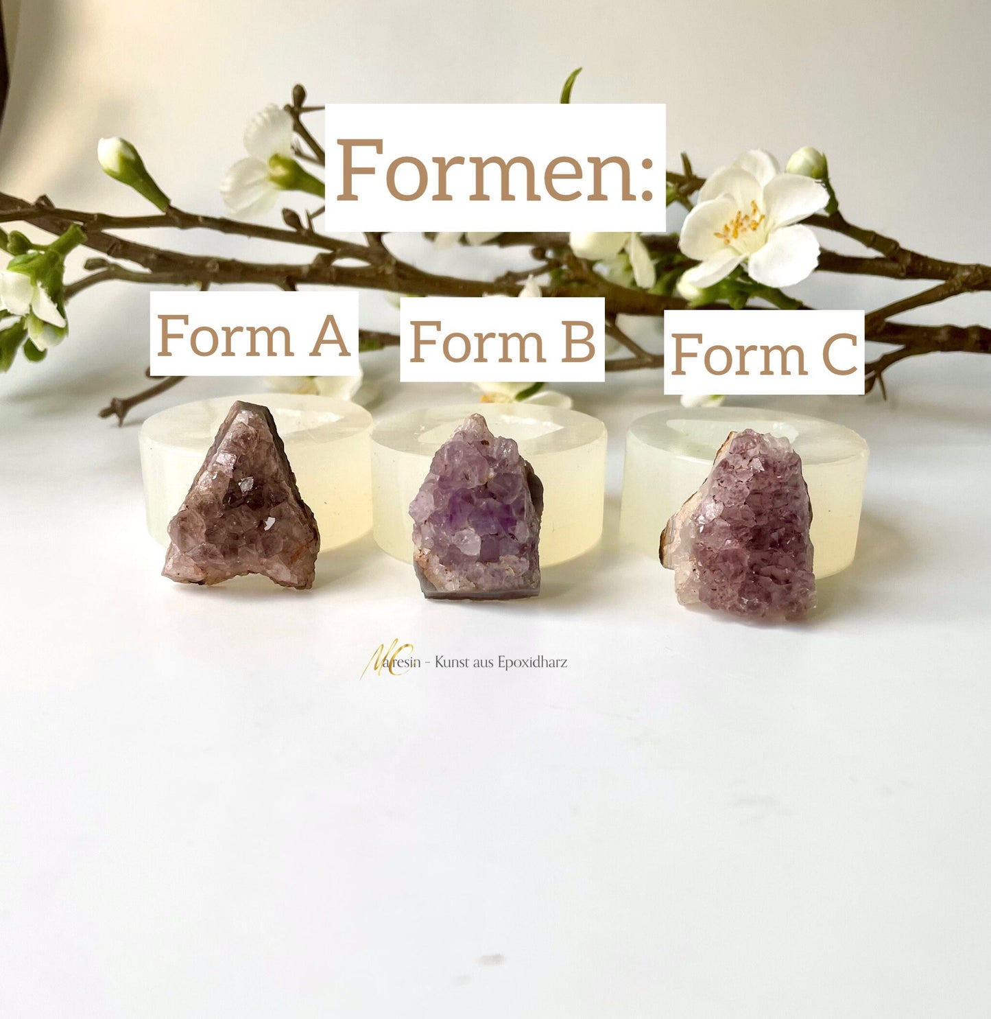 Silikonform kleiner Amethyst