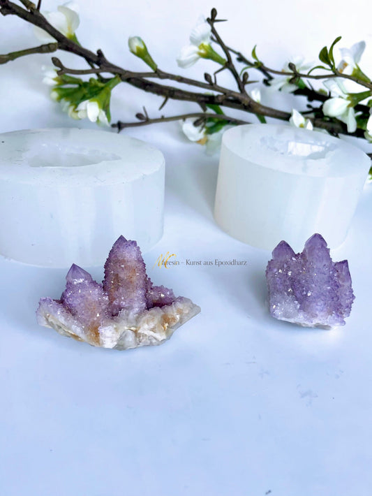 Silikonform Druzy Kaktus Amethyst
