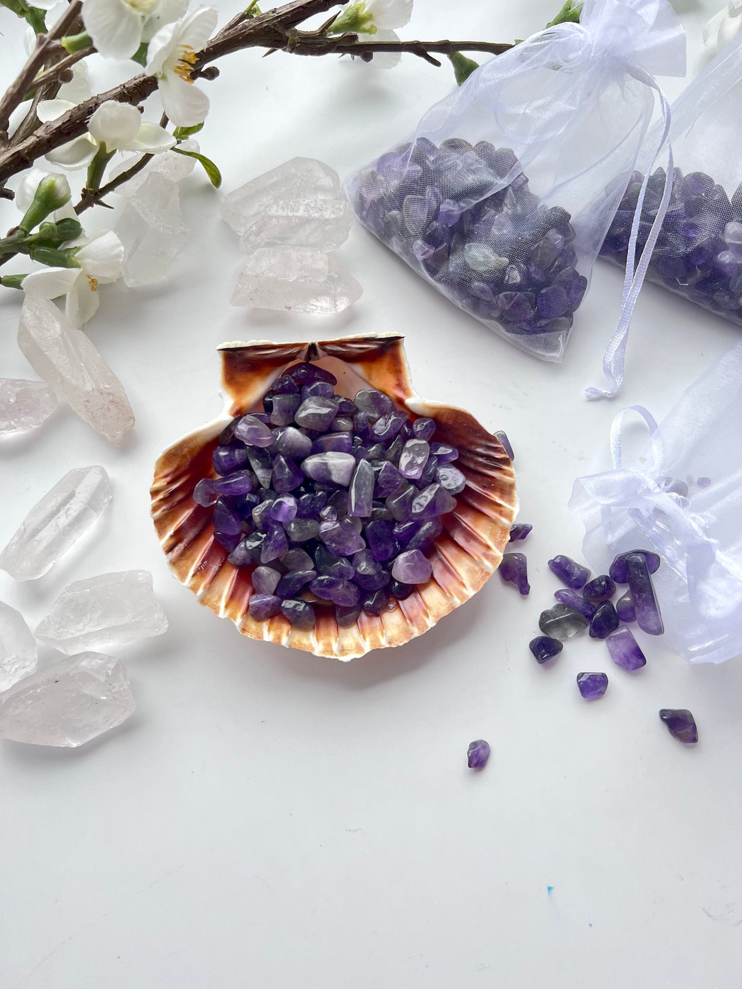 Amethyst Mini Chips Trommelsteine ca. 5-20mm