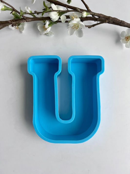 Silikonform Großer Buchstabe U  / B-Ware