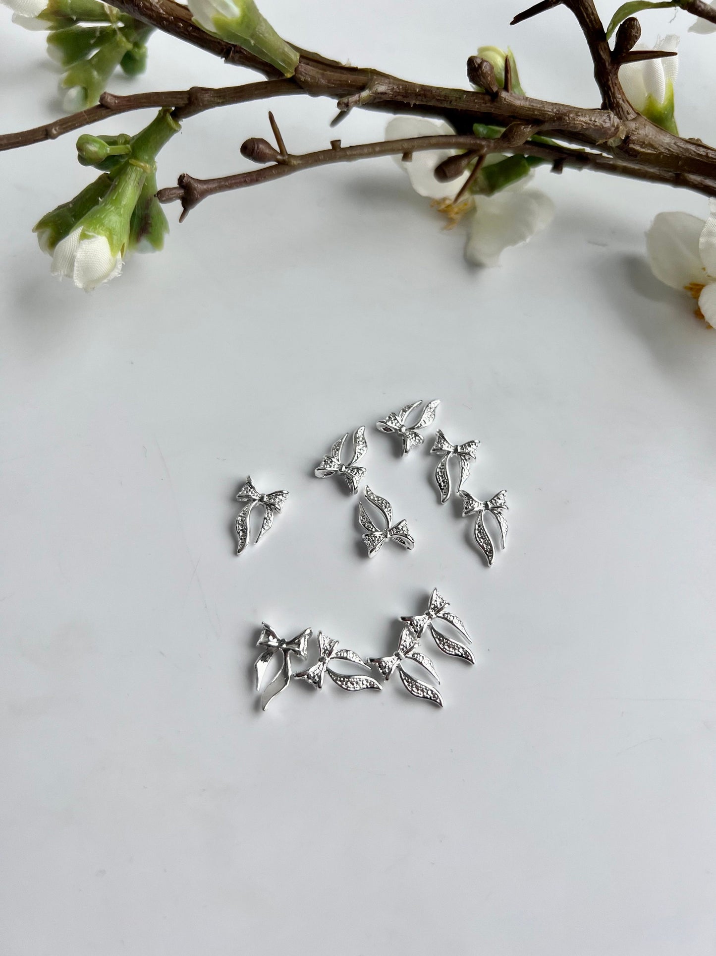 Schleifchen in Silber