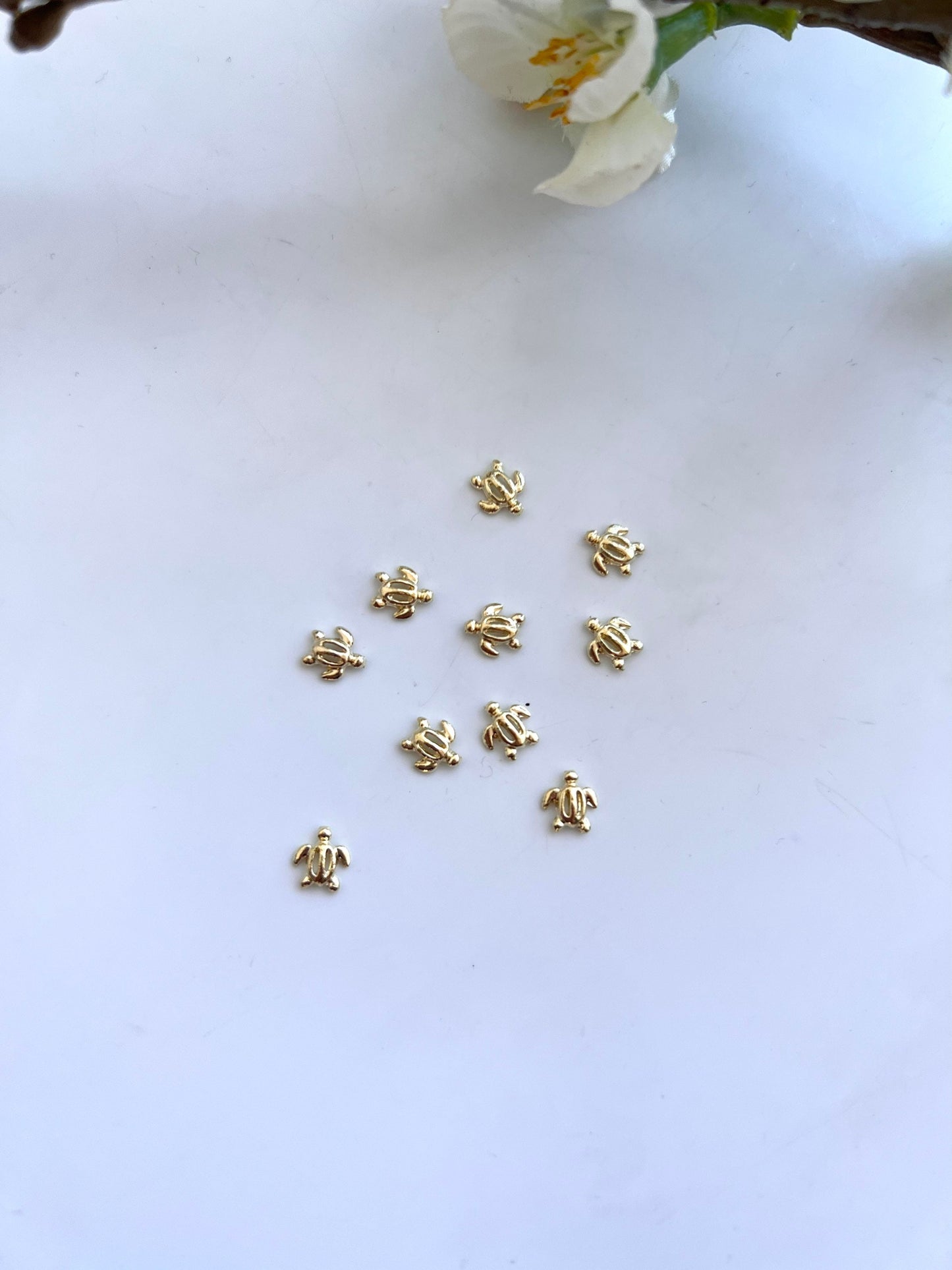 Schildkröte in Gold