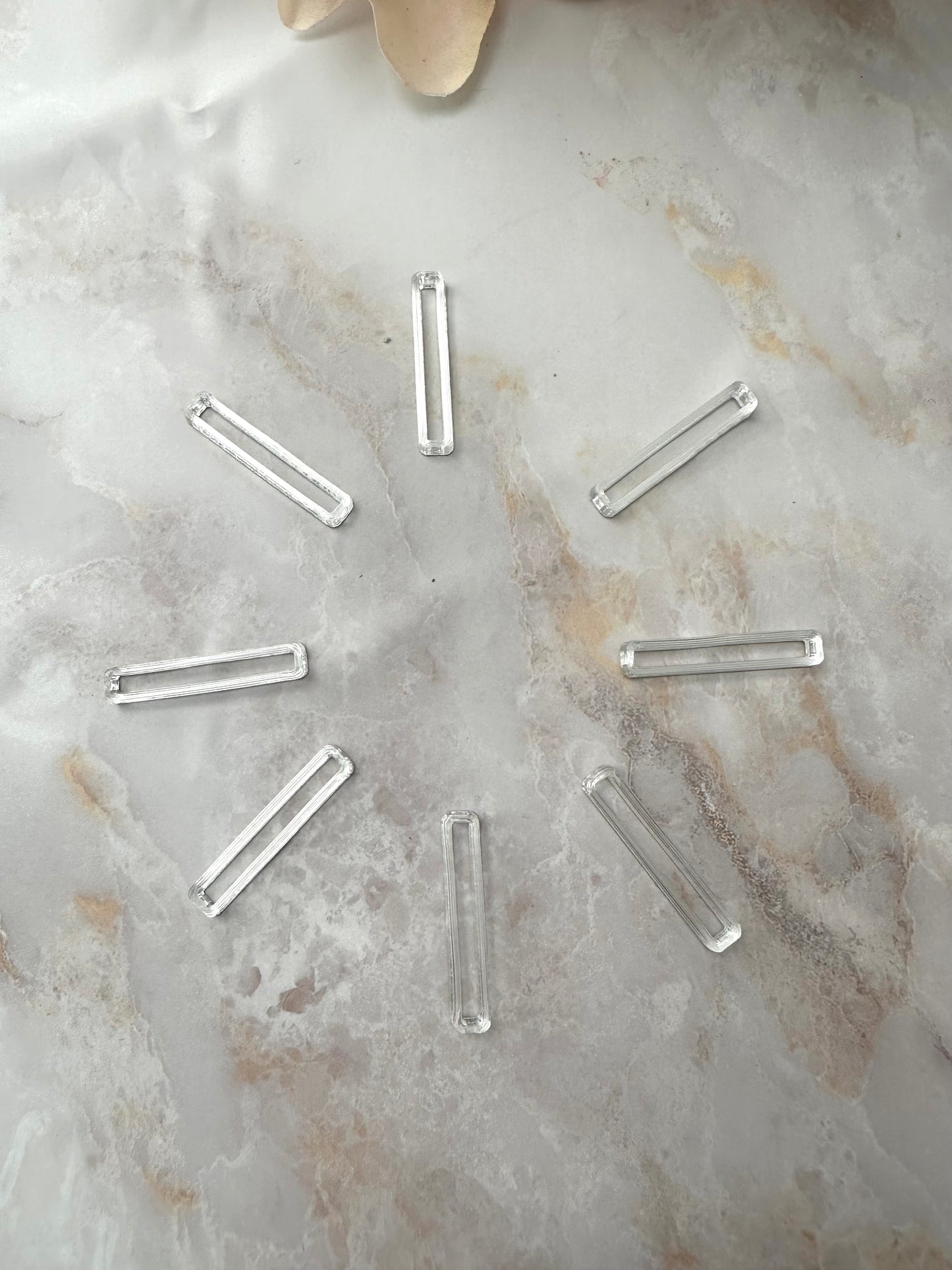 Acryl Striche silber zur Uhrenherstellung