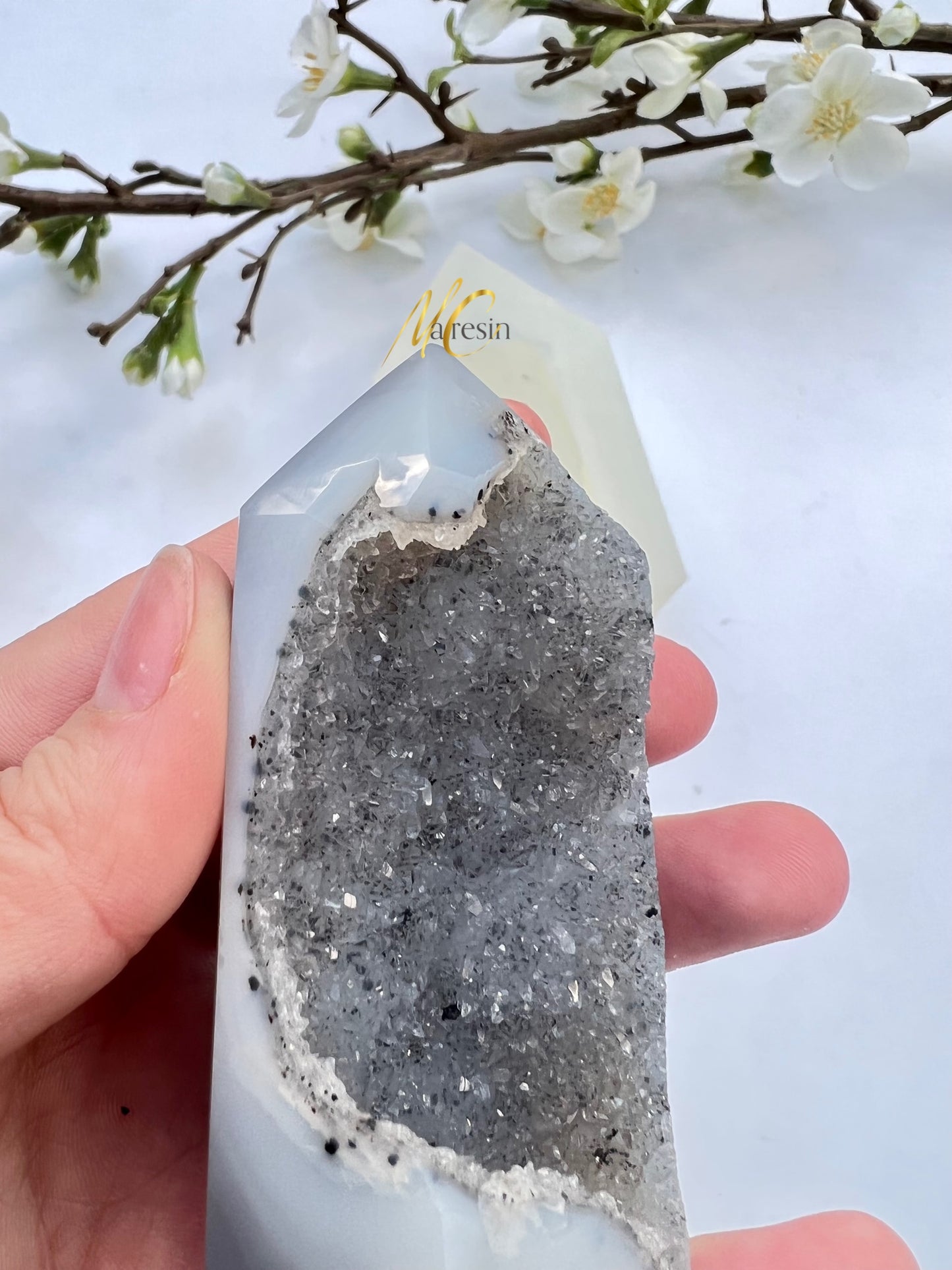 Silikonform Druzy Achat Turm Nr. 5