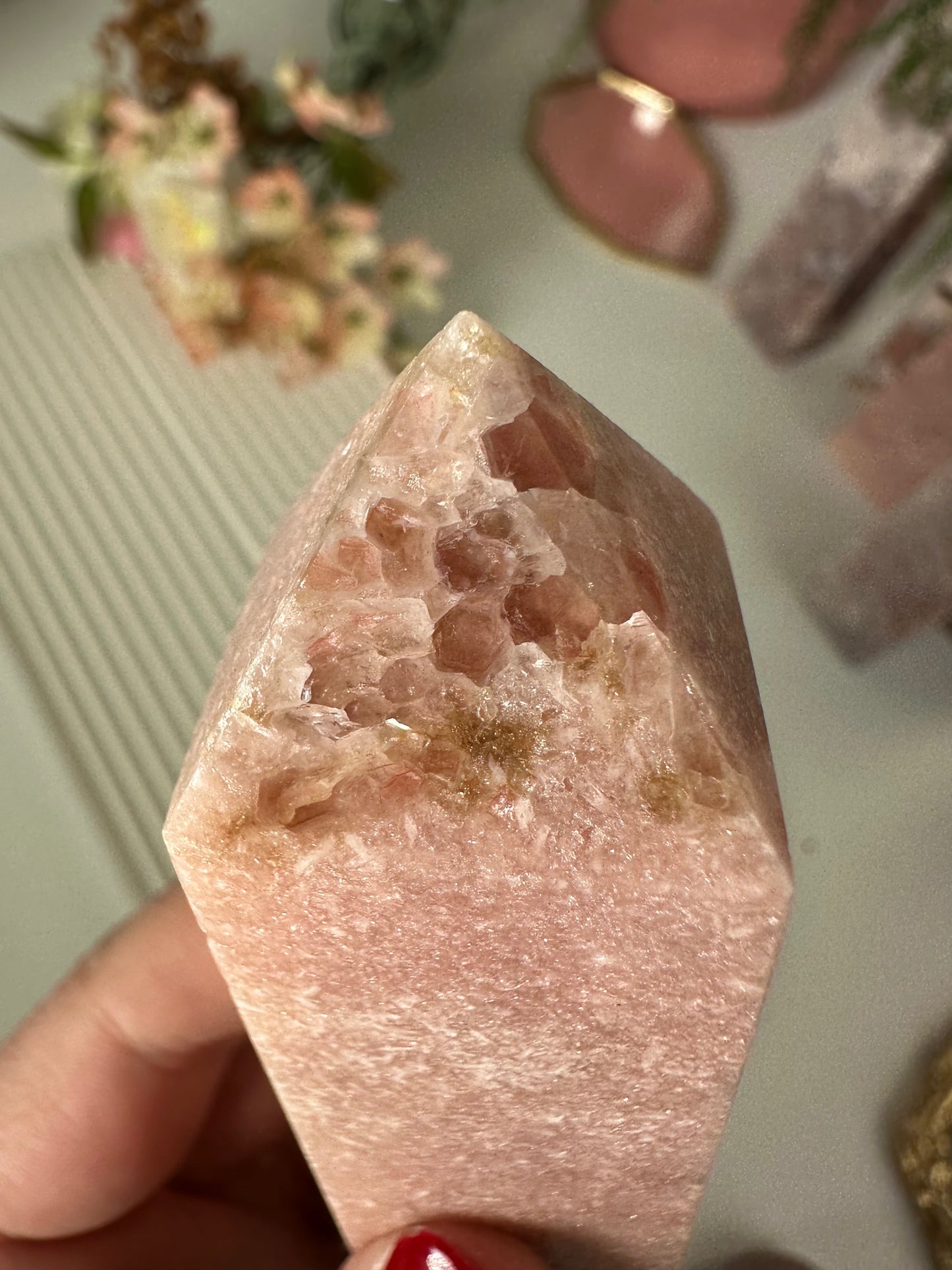 B-Ware Pink Amethyst Turm 42A
