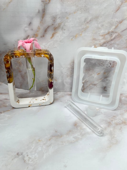 Silikonform Vase eckig