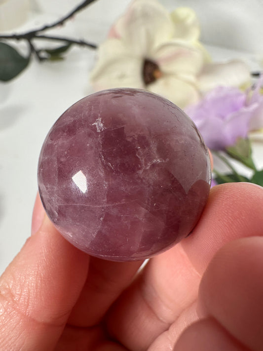 Lavendel Rosenquarz Kugel 22A