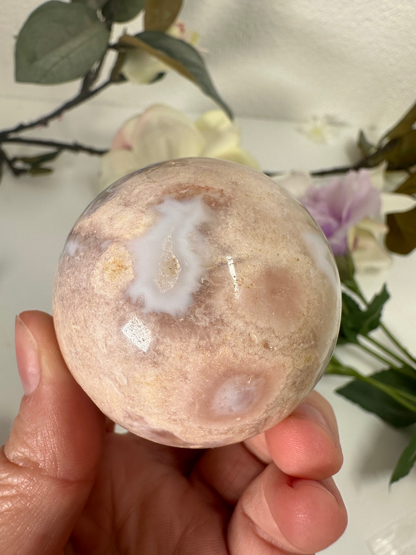 Pink Amethyst Kugel 56A