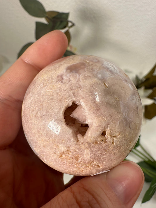 Pink Amethyst Kugel 56A