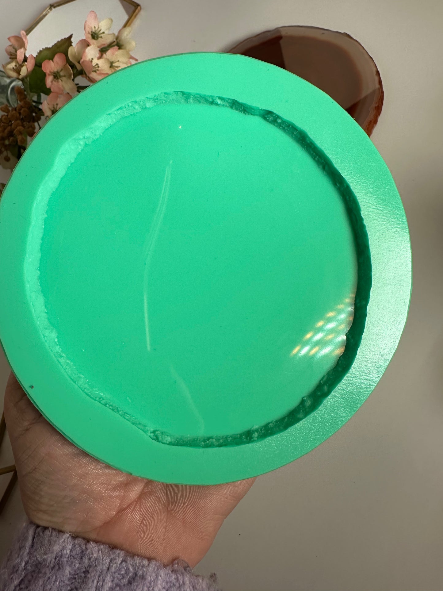 Silikonform Achatscheibe