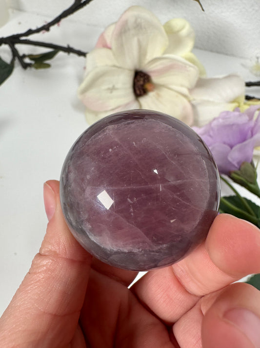 Lavendel Rosenquarz Kugel 42C