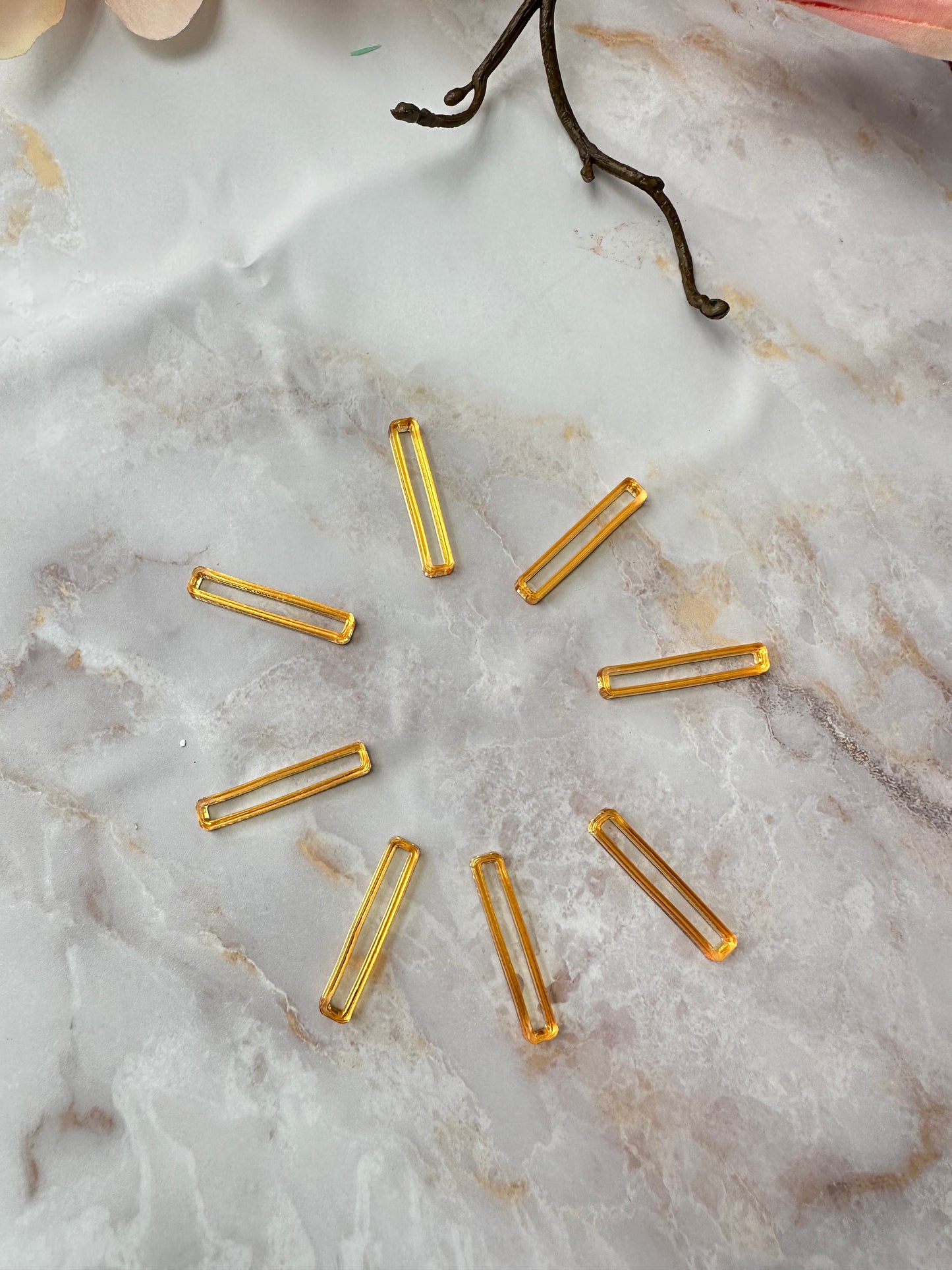 Acryl Striche Gelbgold zur Uhrenherstellung