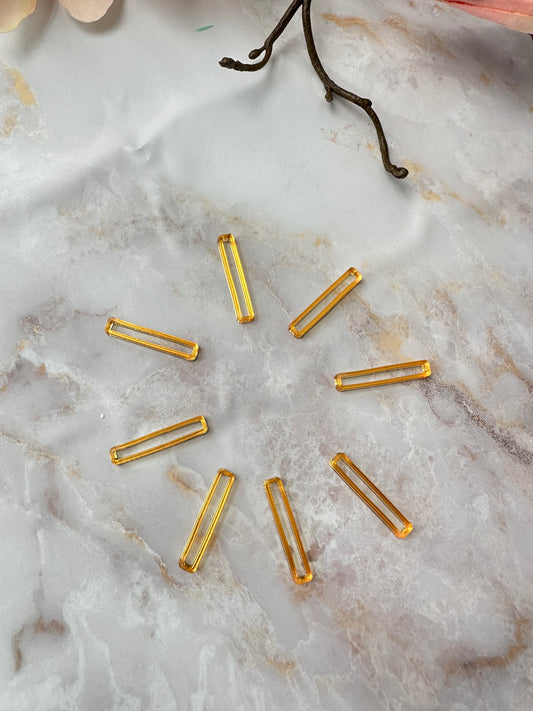 Acryl Striche Gelbgold zur Uhrenherstellung