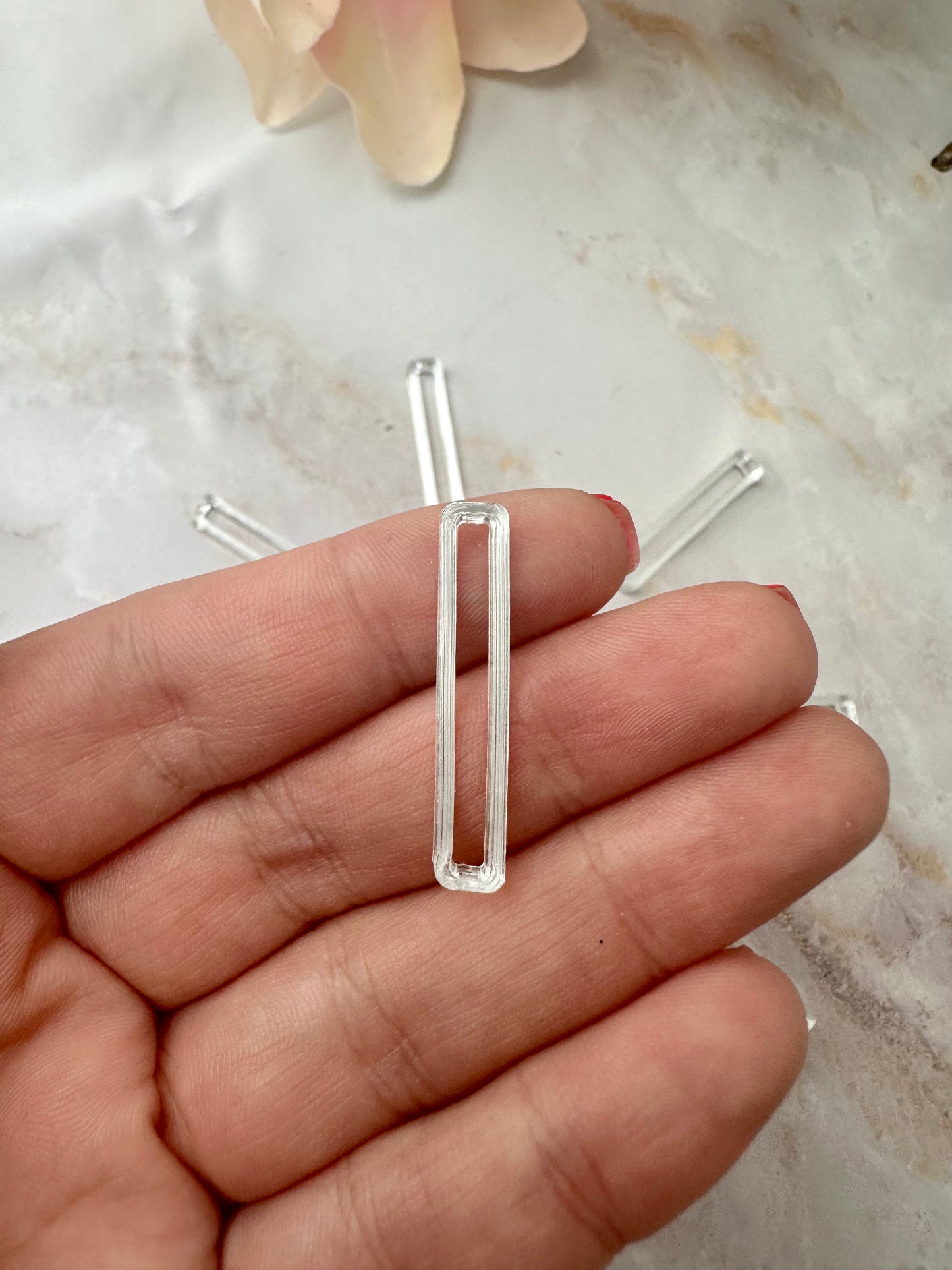 Acryl Striche silber zur Uhrenherstellung