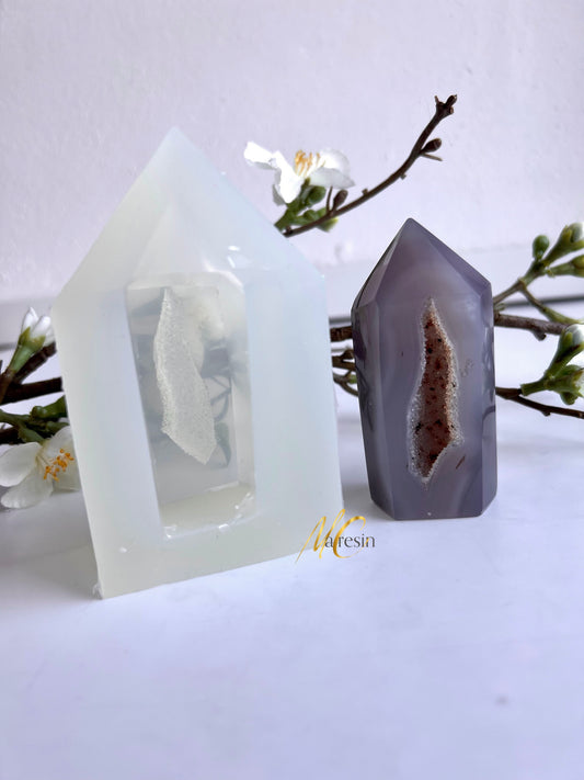 Silikonform Druzy Achat Turm Nr. 4