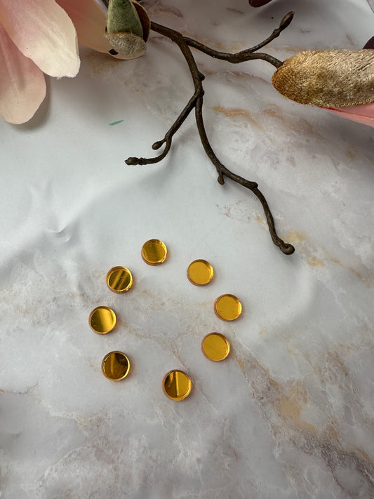 Acryl Punkte gelbgold für Uhrengerstellung